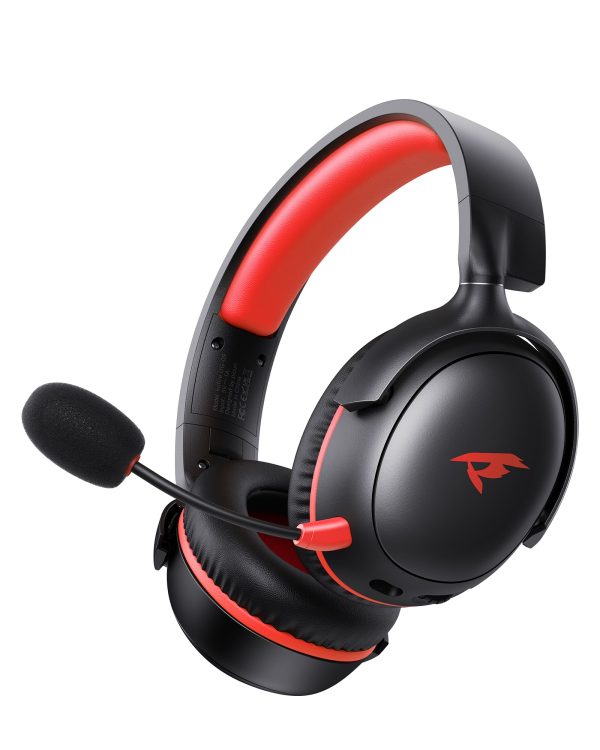 Kofire UG-09 Wireless Gaming Headset, 2.4GHz USB Gaming Headphones with Bluetooth 5.4, 45H Battery, ENC Noise Canceling Mic, 3.5mm Wired, Wireless Headset for PC PS5 PS4 Mac Switch